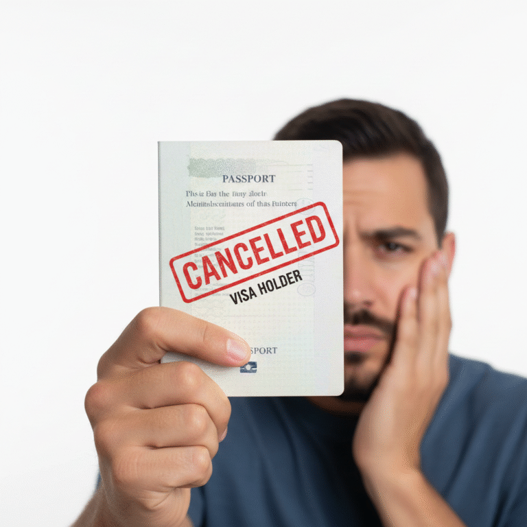 Cancelled Visa Holder